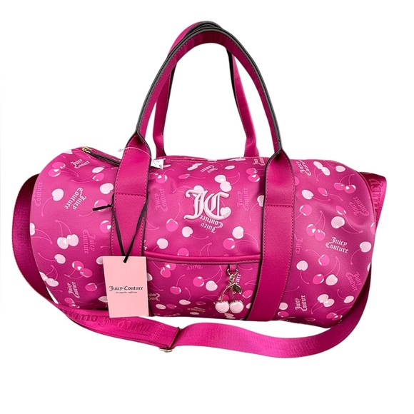 Juicy Couture Pink Cherry On Top Weekender Bag - Picture 1 of 6